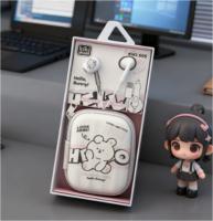 Наушники вкладыши 1,2м Kiki-505 кабель Type-C в пенале с белым кроликом