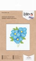 Вышивка крестиком Нежные незабудки 8*9 см 8-354