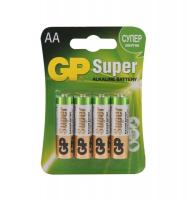 Батарейка GP Super Alkaline LR6 15А AA 4шт/уп