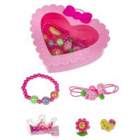 Набор украшений Sweet heart Bijou (2 колечка, браслет, заколочка, 2 резинки) в шкатулке Т21038