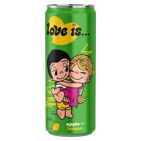 Газированный напиток LOVE IS Яблоко и Лимон 330 мл ЧЕСТНЫЙ ЗНАК ГША