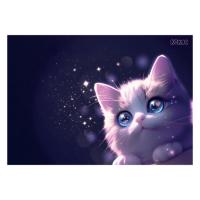 Клеенка для труда КОКОС Love cat 50*70 ПВХ, 260581