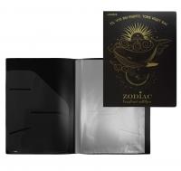 Папка deVENTE. Zodiac с 20 прозр. вклад. A4, 400 мкм 3101313 тиснение фольгой