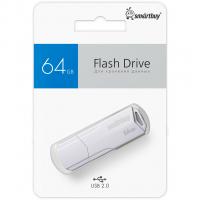 Флэш-драйв 64ГБ SmartBuy CLUE White белый USB 2.0 SB64GBCLU-W