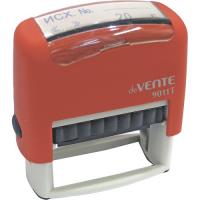 Автоматический штамп "deVENTE" "Исх. №, дата", 38x14 мм 4116313
