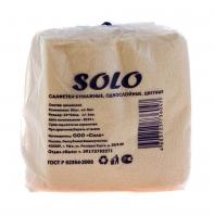 Салфетки бум. 90 шт цветные, 24*24см SOLO