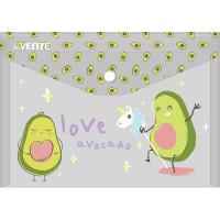 Пaпка-конверт на кнопке A5 (24*17см) 180 мкм deVENTE. Avocado 3079231