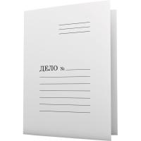 Скоросшиватель мелован., deVENTE А4 картон, 280 г/м2, пробитый, белый 3112404