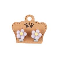 Серьги клипсы КОКОС Flower 1,7см, сиреневый 216366