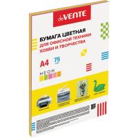 Бумага цветная А4 20л deVENTE неон. ассорти (5 цветов) 2072225