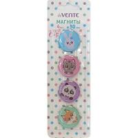 Магниты 3 см (4шт) deVENTE. 100% Cute 6021003