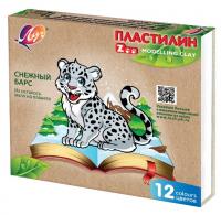 Пластилин 12 цв. 180гр. ZOO. Луч 29С 1722-08