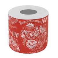 Туалетная бумага 1 рул. на втулке, 50 м, БАРХАТИСТАЯ 