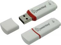 Флэш-драйв 32ГБ SmartBuy Crown  White USB  (SB32GBCRW-W)