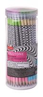 Карандаш ч/г Hatber Mildtone, HB, с ластиком, ассорти BL_061958