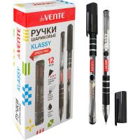 Ручка шариковая deVENTE  Klassy 5073527  п/прозрачный корпус , масл.основа, черная