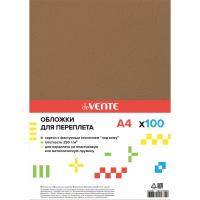 Обложки картон кожа "deVENTE. Delta" А-4, 100л. кофе 4123300
