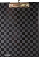 Доска-планшет А4 deVENTE. TOTAL BLACK, с прижимом, картон 3034325