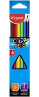 Карандаши цветные  6 шт. Maped COLOR'PEPS треуг. ударопрочнные 832002