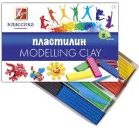 Пластилин  8 цв. 160гр, Классика. ЛУЧ, со стеком 12С 867-08