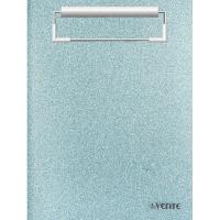 Доска-планшет А4 deVENTE Glitter Shine, с прижимом, лам. картон 2мм, сверкающий бирюзовый 3034120