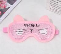 Маска для сна с гидрогелевыми шариками Meow, розовая