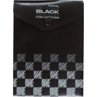 Пaпка-конверт на кнопке A6-  deVENTE TOTAL BLACK 3071333  с дизайном