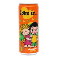 Газированный напиток LOVE IS Ананас и Апельсин 330 мл ЧЕСТНЫЙ ЗНАК ВВВ