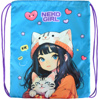 Сумка для смен/об Attomex. NekoGirl 35*43см 1отд. на завязке 7040571