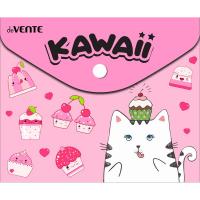Пaпка-конверт на кнопке A6 (17*14см) 150 мкм deVENTE. Sweet kitty 3071577