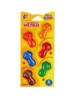 Набор восковых мелков  6 шт. ЛУЧ Кроха. Лапки, фигурные 34С 2254-08