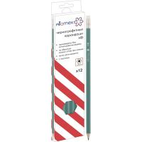 Карандаш гибкий Attomex HB 5032601/5032108 пластиковый зеленый с ластиком
