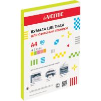 Бумага цветная А4 100л deVENTE. Neon, неон желтый 2072502