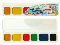 Краски акв.  6 цв. ЛУЧ "ZOO" медовые, б/к, пластик.уп.19С 1248-08