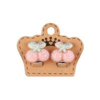 Серьги клипсы КОКОС Cherry 1,7см, розовый 216377