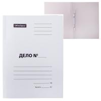 Скоросшиватель немелован., "Дело" картон, 400 г/м2, пробитый, белый, 257319