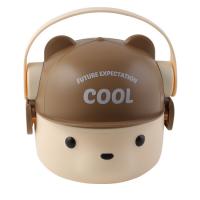 Ланчбокс КОКОС. Bear 16*15,5*15см 252380 коричневый