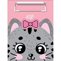 Доска-планшет А5 deVENTE 100% Cute. Cat, с прижимом, лам. картон 2мм 3034108