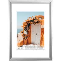 Фоторамка МДФ 21*30 deVENTE 9027611 серебряная, небьющееся стекло