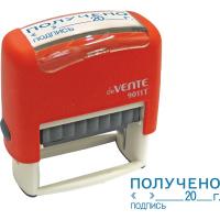 Автоматический штамп deVENTE ПОЛУЧЕНО, дата, подпись, 38x14 мм 4116325