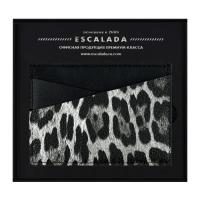 Кошелек для пластиковых карт ESCALADA. ЛЕОПАРД СЕРЫЙ, кожзам 70778