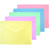 Пaпка-конверт на кнопке A5 deVENTE Pastel 3071342 ассорти