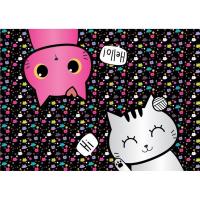 Клеенка для труда КОКОС. Meow 50*70 ПВХ, 214517