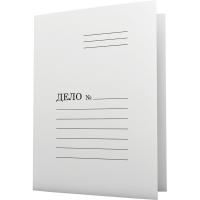 Скоросшиватель мелован., deVENTE А4 картон, 320 г/м2, пробитый, белый 3112405