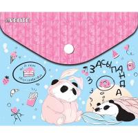 Пaпка-конверт на кнопке A5 (24*17см) 150 мкм deVENTE. Panda 3079253