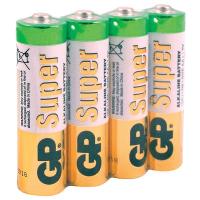 Батарейка GP Super Alkaline LR6 15А AA 4шт/уп в пленке