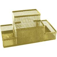 Подставка для пишущих принадлежностей deVENTE. My Gold 3 секции, металл ,золотистая 4104978
