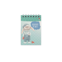 Блокнот А7 спир.,40 л.кл. KIDS, ассорти 3-40-734