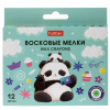 Набор восковых мелков 12 шт. Hatber -Плюшевые панды- CR_089690