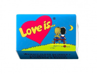Жевательная резинка Love is Клубника-банан, 4,2 гр (в блоке 100 шт)